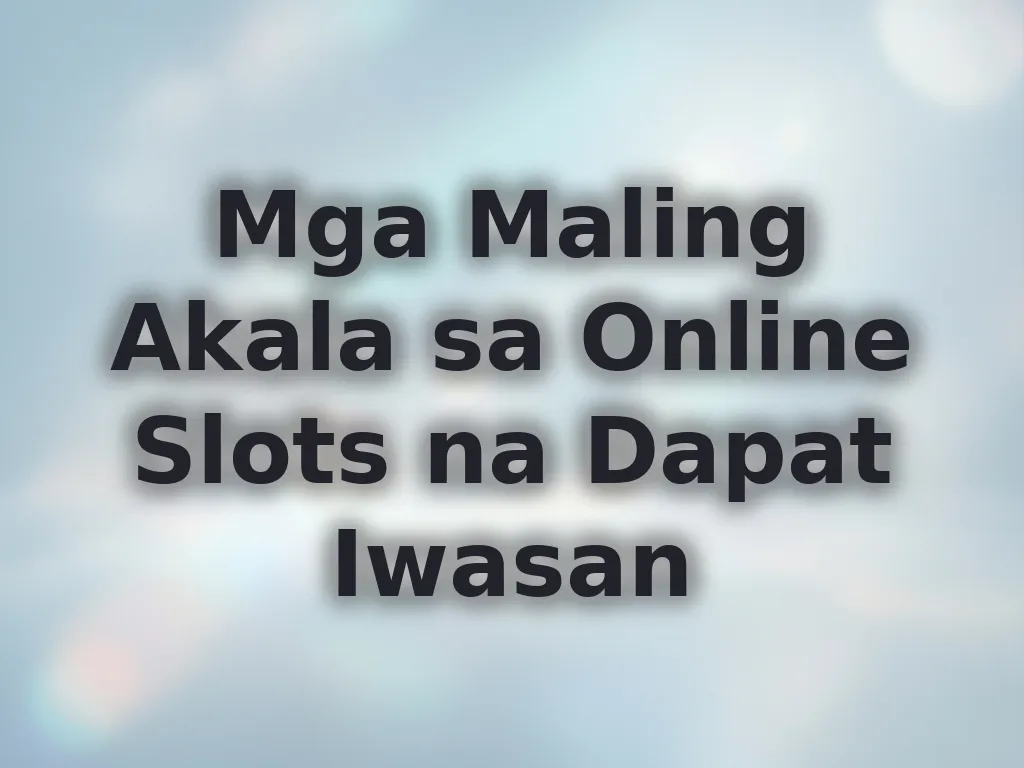 Mga mito sa online slots
